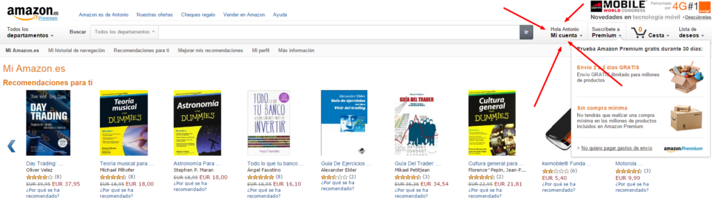 recomendaciones de amazon