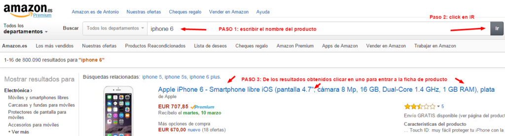 producto especifico