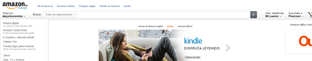portada web amazon