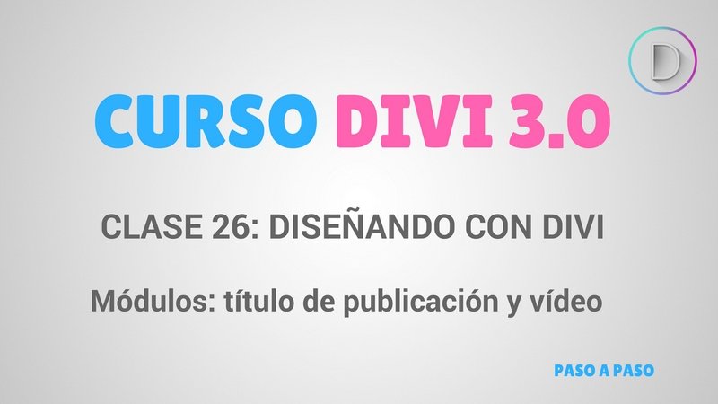 Módulos_ titulo de publicación y vídeo