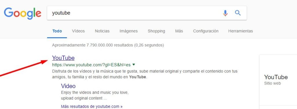crear cuenta en youtube
