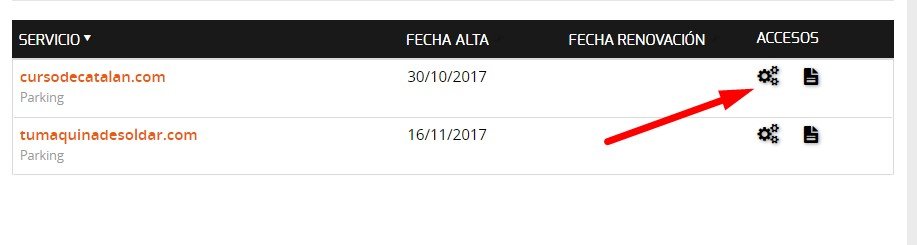 acceder a configuración de dominio