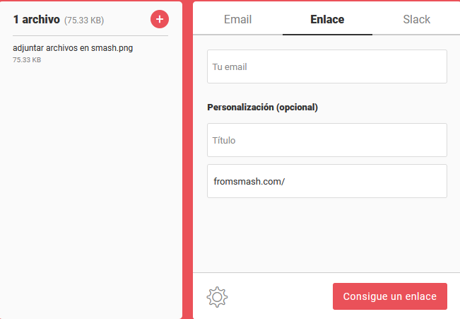 enviar archivos grandes con enlace